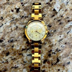 Michael Kors gold 38” women’s watch - barley used